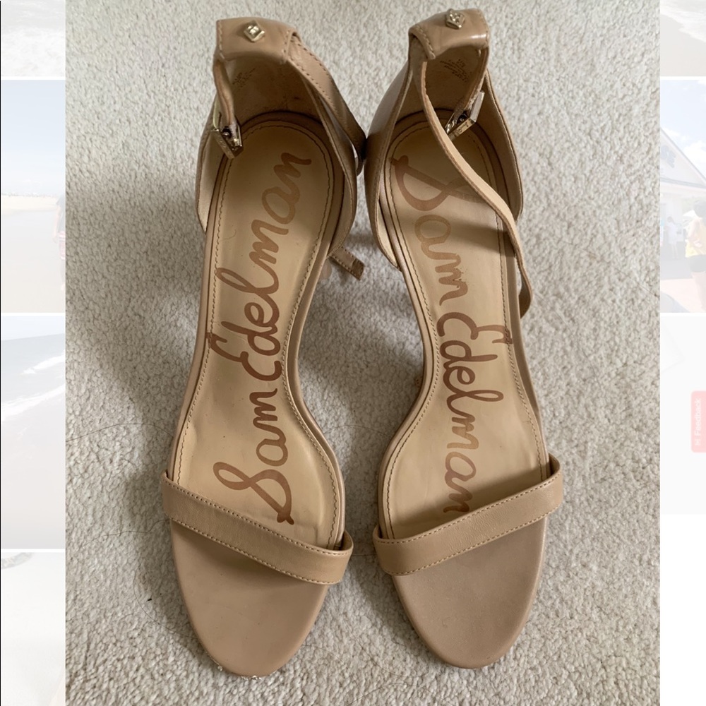 Sam Edelman Patti Ankle Strap Nude Heel